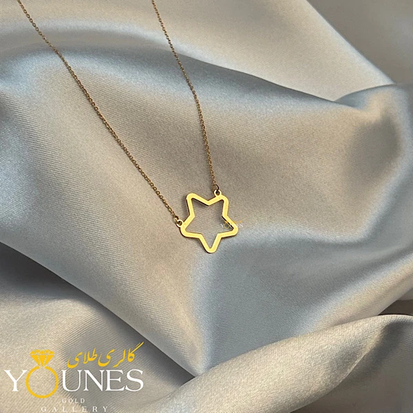 گردنبند ستاره مینیمال طلا